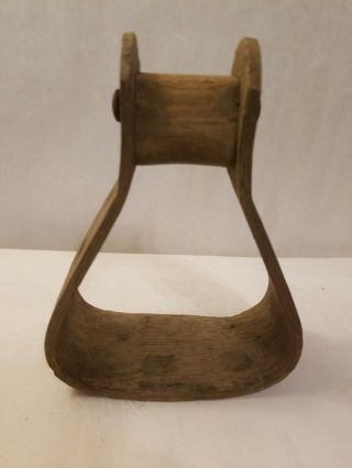 Vintage Old Wood Saddle Stirrup