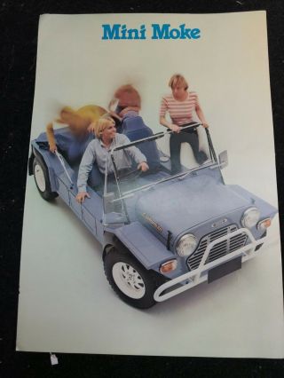 Mini Moke Sales Brochure,  Leyland Aus,  Italian Market