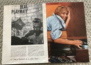 EXC ORIG YVETTE VICKERS RUSS MEYER PLAYBOY JULY 1959 CENTERFOLD CLASSIC PIN UP. 2
