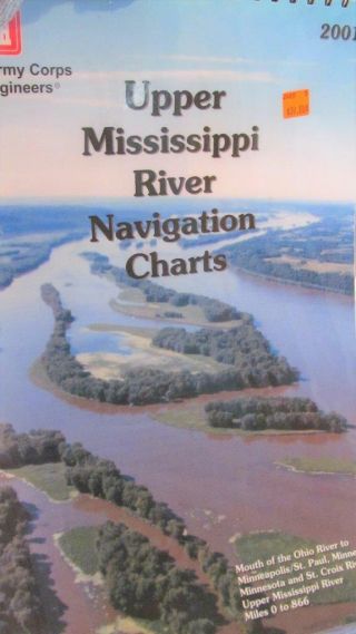 Us Army Corps Upper Mississippi River Navigation Charts Map Book 2001