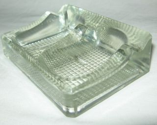 Vintage Art Deco Depression Glass Pipe Rest Holder for 2 Pipes Made in England 2