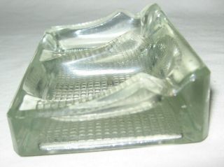 Vintage Art Deco Depression Glass Pipe Rest Holder for 2 Pipes Made in England 3