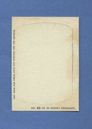 WACKY PACKAGES 1967 DIE CUT 43 JOLLY MEAN GIANT 2