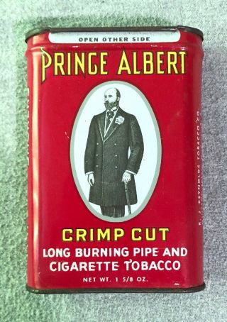 Prince Albert Tobacco Crimp Cut Can 1 5/8 Ounce Vintage