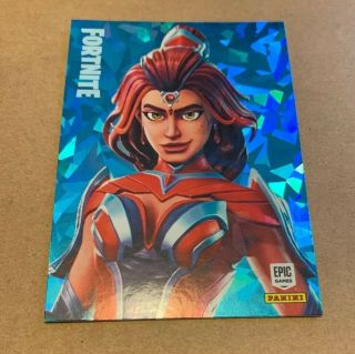 Panini 2019 Fortnite Series 1 Legendary Outfit 295 Valor Holo Foil Cracked Ice
