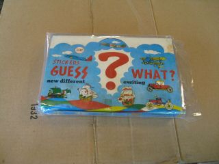 Guess What? 1975 Vintage Vehicles Ship Plane Car Puffy Stickers 72 Pack Display