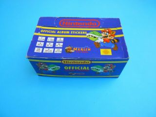 1992 Merlin Nintendo - Full Box With 100 Packs - Mario Bros Zelda Nes