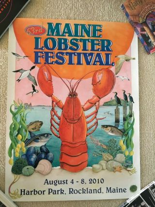 63rd Annual Rockland Maine Lobster Festival Poster - - August 2010
