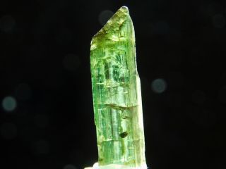 A 100 Natural Green Tourmaline Crystal on a Stand From Brazil 4.  89 e 3
