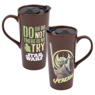 Star Wars Yoda Image And No Try Phrase Heat Reactive 20 Oz Ceramic Mug,