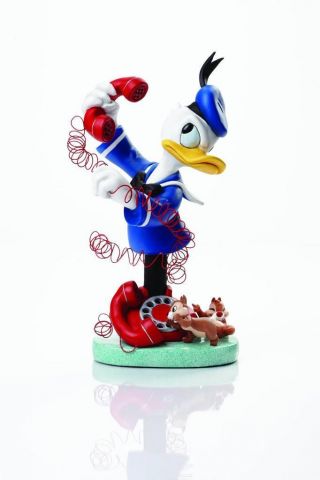 Grand Jester Donald Duck Mini - Bust Statue Disney Princess Enesco Chip And Dale