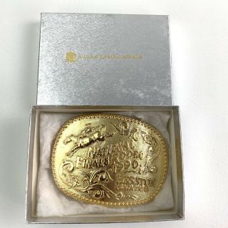 1990 Hesston Nfr National Finals Rodeo Gold Tone Ltd Edition ’d Nos