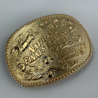 1990 Hesston NFR National Finals Rodeo Gold Tone Ltd Edition ’d NOS 2
