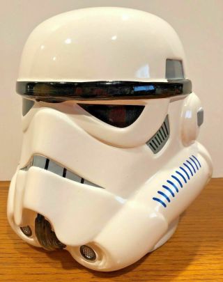 Star Wars Storm Trooper Helmet 3d Ceramic Piggy Bank 7 " Tall Lucas Films Ltd