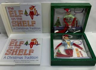 2x The Elf On The Shelf Blue Eyed Boy Christmas Holiday Tradition