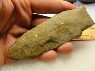 4 1/4 " Early Stemmed Fox Creek Type Rhyolite Indian Artifact Arrowhead Maryland