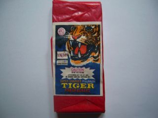 Tiger Firecracker Pack Label - 2 " - 10 