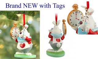 Disney Store The White Rabbit Alice In Wonderland Sketchbook Ornament