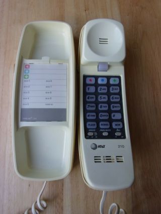 Vintage At&t Telephone,  White,  Handset Push Buttons,  Princess