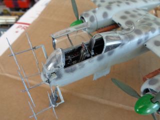 Tamiya 1/48 scale Heinkel He 219 A - 7 UHU Owl ww2 well painted built model plane 5