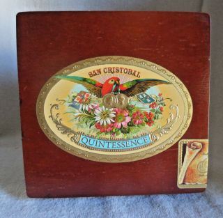 Ashton San Cristobal Corona Gordo Quintessence Wood Cigar Box -