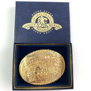 1998 Hesston Nfr National Finals Rodeo Gold Tone Ltd Edition ’d Nos