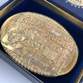1998 Hesston NFR National Finals Rodeo Gold Tone Ltd Edition ’d NOS 2