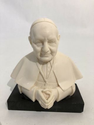 Vintage G.  Ruggeri Bust Of Pope John Xxiii Bianchi