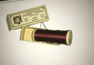 Vintage Sewing Thread Corticelli Purse Twist
