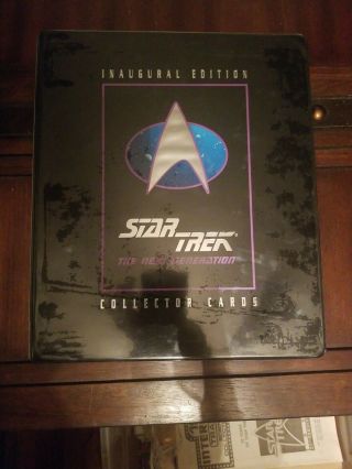 Star Trek The Next Generation Tng 1992 Inaugural Cards Set 3 Holograms W/binder