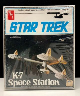 Vintage Mib Factory Star Trek K - 7 Space Station 1976 Model Kit