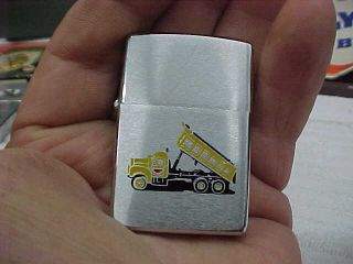 Vintage 1977 Zippo - - " Nwc " With Dump Truck And Dirt Scrapper