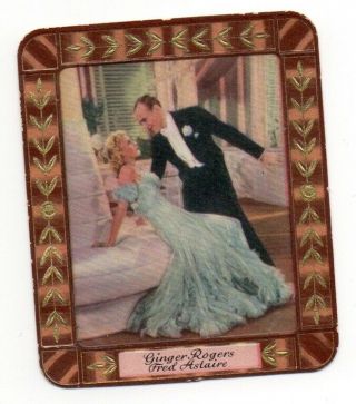 Ginger Rogers & Fred Astaire 1934 Garbaty Film Star Series 2 Cigarette Card 124