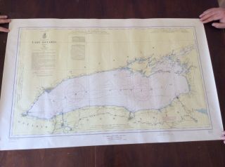 Vtg Nautical Lake Ontario Map U.  S Army Corps Engineers 1963 2
