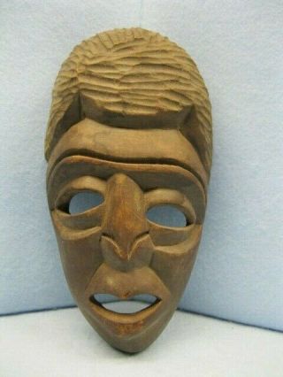 Hand Carved Wood Mask Wall Art Haiti Voodoo Tribal