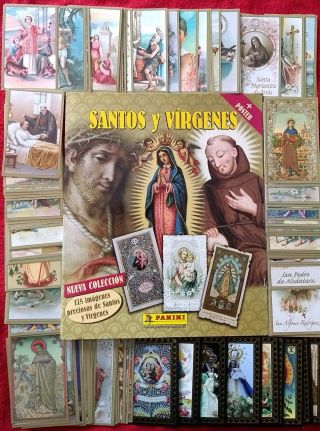 Panini Santos Virgenes Saints Complete Set Stickers Album Holy Cards