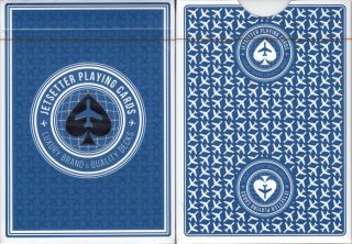 Jetsetter Premier Altitude Blue V2 Playing Cards Poker Size Deck Epcc Custom
