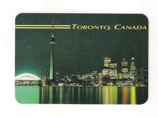 Deck Souvenir Playing Cards From Toronto,  Canada,  Night Skyline,  Cn Tower,