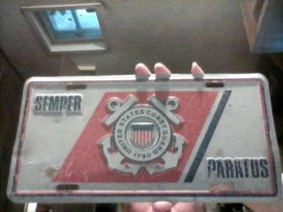 1996 United States Coast Guard/semper Paratus Booster License Plate