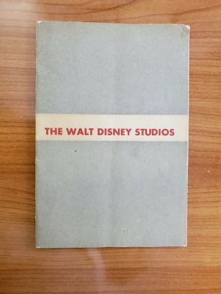Walt Disney Studio Employee Handbook 1938 Very Rare