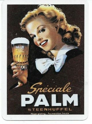 Ba - 8 Single Swap Playing Card Alcohol Beer Ads Speciale Palm