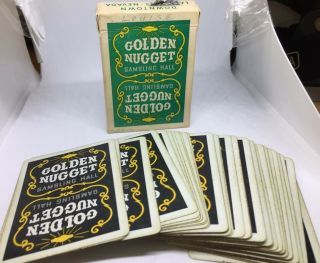 Vintage 1955 Golden Nugget Playing Cards Good Complete Deck