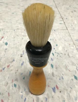 Vintage Barbershop Pure Bristle Shaving Brush,  Wood Handle
