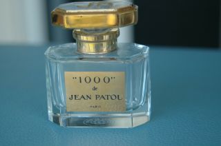 Empty " 1000 " Jean Patou Paris France Perfume Bottle Baccarat One Ounce