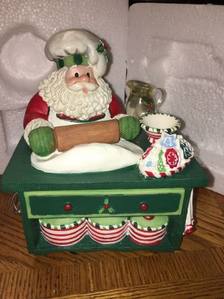 2005 Fitz And Floyd Musical Santa’s Kitchen Jolly Old St.  Nicholas 19/2320
