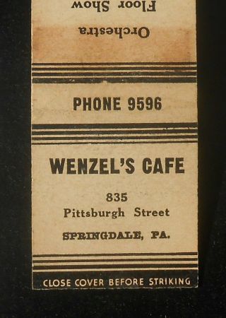 1938 Pittsburgh Pirates Baseball Schedule Wenzel 