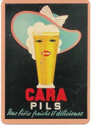 Ba - 10 Single Swap Playing Card Alcohol Beer Ads Cara Pils