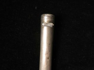 Silver Cheroot Holder With Pill Compartment E.  H.  W.  London 1908,  90mm,  16.  5g 2