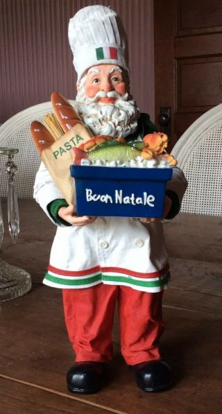 Clothtique Santa,  Possible Dreams,  Buon Natale Italian Chef Santa
