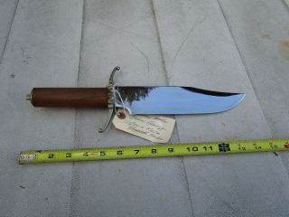 Custom Made Bowie Knife By Calvin George Klamath Indian Tribe.